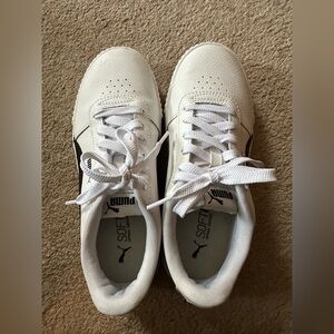 Puma Classic White and Black Sneakers